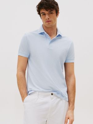 Polo Tonal Monotype Regular Fit Celeste Tommy Hilfiger