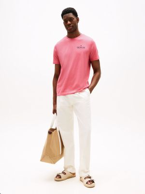 Imagen 2 del producto Polera Hilfiger Stack Logo Rosado THU Tommy Hilfiger