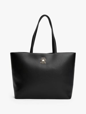 Tote Modern Monogram Logo Negro Tommy Hilfiger