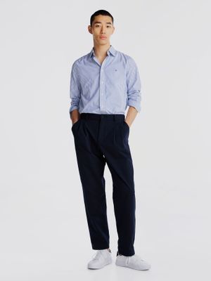 Imagen 2 del producto Camisa Flex Regular Fit A Rayas Celeste Tommy Hilfiger