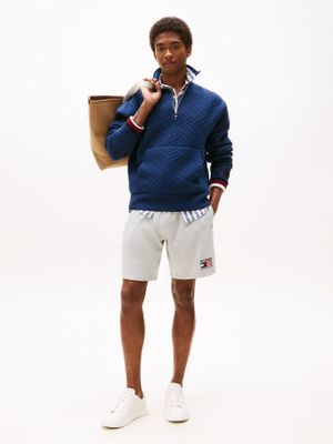 Short Con Logo Bordado Gris Tommy Hilfiger