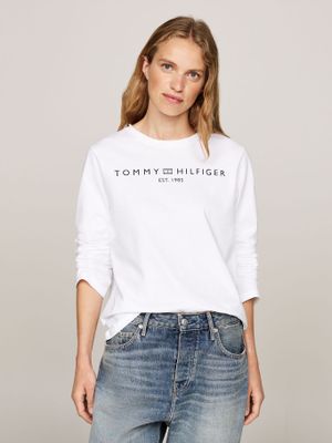 Polera Con Logo Corporate Solid Blanco Tommy Hilfiger