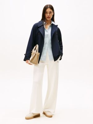 Joggers Con Logo Bordado Blanco Tommy Hilfiger