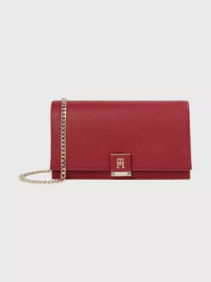 Bandolera Con Monograma Th Rojo Tommy Hilfiger