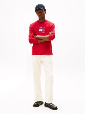 Imagen 2 del producto Polera Linear Flag Graphic Logo Rojo Tommy Hilfiger