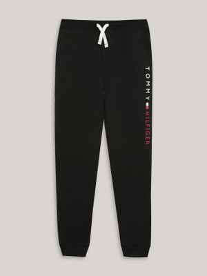 Jogger Niño Solid y Logo Estampado Negro Tommy Hilfiger