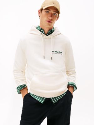 Polerón Hoodie Logo Gráfico Blanco Tommy Hilfiger
