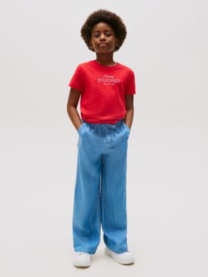 Imagen 1 del producto Polera Con Logo De Purpurina Rojo Tommy Hilfiger