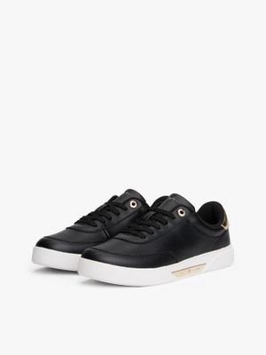 Zapatillas De Cuero Essential Chic Negro Tommy Hilfiger