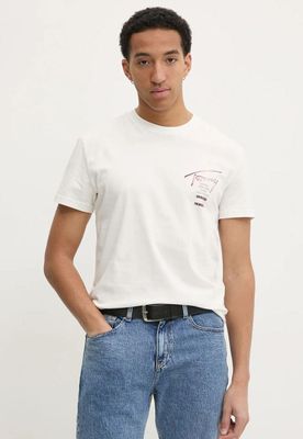 Polera Con Logo Signature Blanco Tommy Jeans