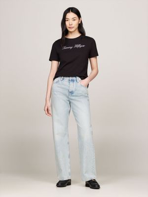 Imagen 2 del producto Polera Logo Script Regular Fit Negro 0GJ Tommy Hilfiger