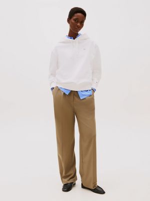 Imagen 2 del producto Polerón Hoodie Contrast Flag Logo Blanco Tommy Hilfiger