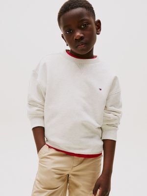 Polerón Timeless Con Logo Blanco Tommy Hilfiger