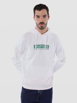 Polerón Hoodie Colour Colour Logo Blanco Tommy Hilfiger