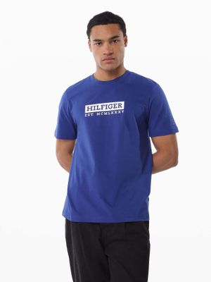 Polera Colour To Colour_Logo Azul Tommy Hilfiger