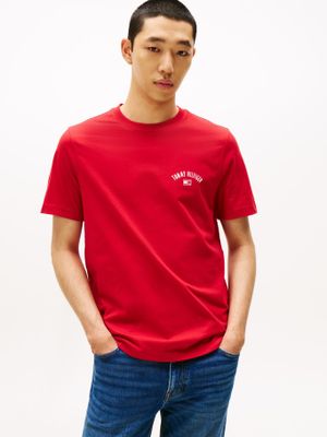 Polera Con Logo Gráfico Regular Fit Rojo Tommy Hilfiger