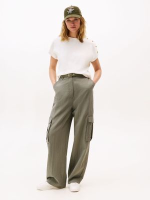 Imagen 2 del producto Polera Solid Gold Button Blanco Tommy Hilfiger