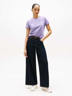 Imagen 2 del producto Polera Con Logo Texturizado Lila Tommy Hilfiger