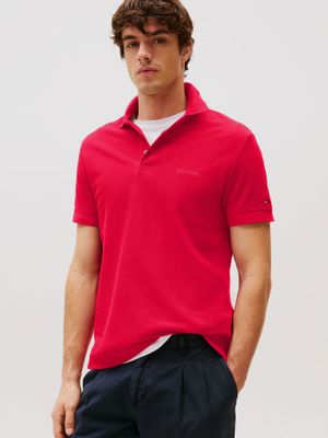 Polo Tonal Monotype Regular Fit Rojo Tommy Hilfiger