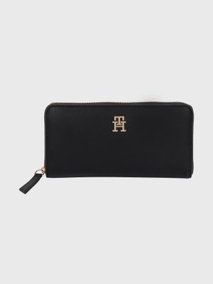 Billetera Con Logotape Negro Tommy Hilfiger