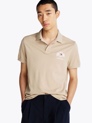 Polo Icon Graphic Regular Fit Beige Tommy Hilfiger