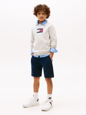Imagen 2 del producto Polerón De Niño Con Logo Signature Gris Tommy Hilfiger
