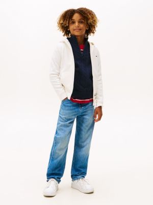 Imagen 2 del producto Polerón Hoodie Con Cierre Blanco Tommy Hilfiger