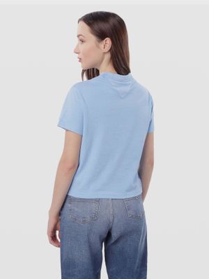 Imagen 2 del producto Polera Varsity Crest Logo Celeste Tommy Jeans