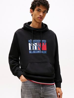 Imagen 1 del producto Polerón Hoodie Con Logo Negro Tommy Jeans