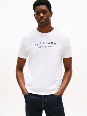 Polera Con Logo Estampado Blanco YBR Tommy Hilfiger