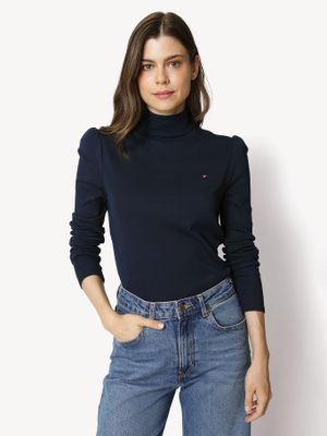 Imagen 1 del producto Polera De Cuello Alto Essential Azul Tommy Hilfiger
