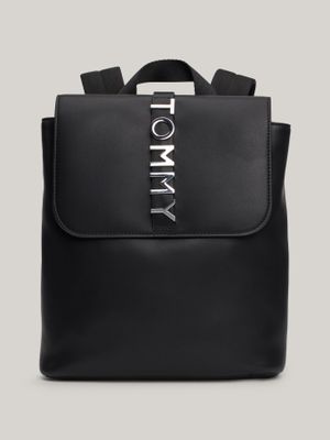 Mochila City Con Logo Metálico Negro Tommy Hilfiger