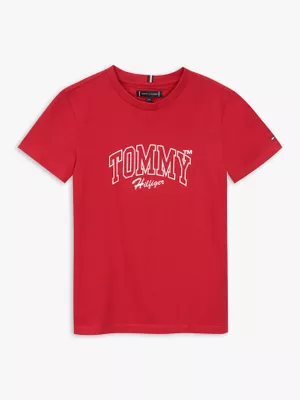 Polera Con Logo Gráfico Rojo Tommy Hilfiger