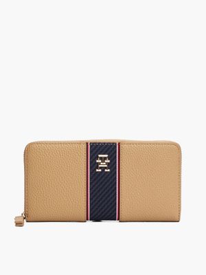 Billetera Legacy Con Acabado Granulado Beige Tommy Hilfiger