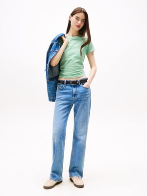 Imagen 2 del producto Polera Slim Fit Logo Essential Verde Tommy Jeans