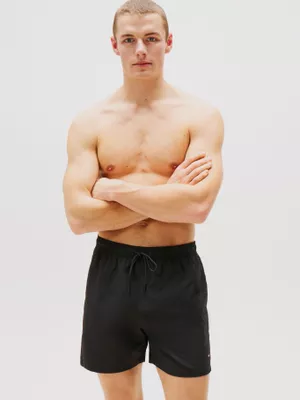 Traje De Baño Essential Largo Negro Tommy Hilfiger