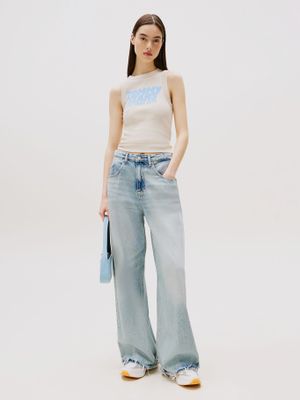 Imagen 2 del producto Polera Bubble Con Logo Beige Tommy Jeans