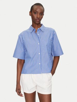 Camisa Poplin de Bolsillo_Azul Tommy Hilfiger