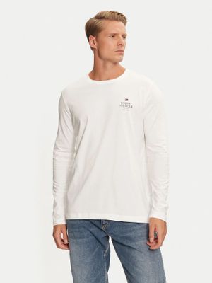 Polera Solid Con Logo Blanco Tommy Hilfiger