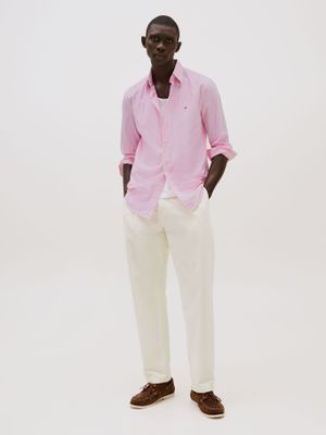 Imagen 2 del producto Camisa Flex Regular Fit A Rayas Rosado Tommy Hilfiger