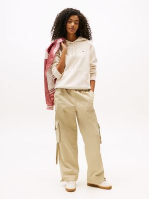 Imagen 2 del producto Polerón Hoodie Flag Logo Beige ACH Tommy Jeans