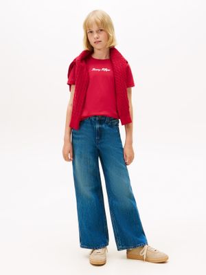 Imagen 2 del producto Polera Con Logo Script Rojo Tommy Hilfiger