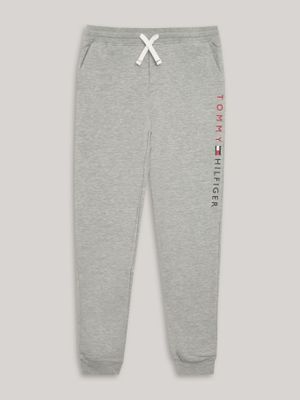 Jogger De Niño Solid Logo Estampado Gris Tommy Hilfiger