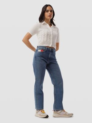 Imagen 2 del producto Cárdigan Polo Flag Logo Blanco Tommy Jeans