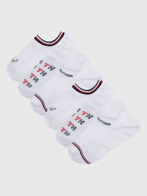 Pack De 6 Calcetines Print Y Logo Blanco Tommy Hilfiger
