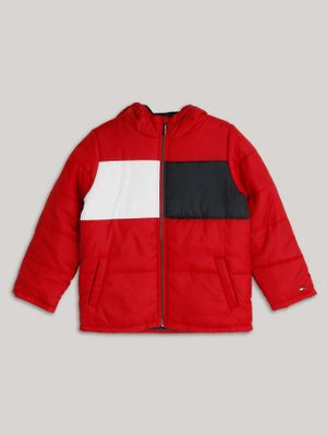 Tommy Pieced Puffer Rojo Tommy Hilfiger
