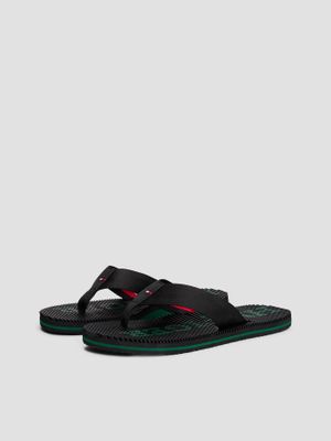 Sandalia Logo Plantilla Masaje Negro Tommy Hilfiger