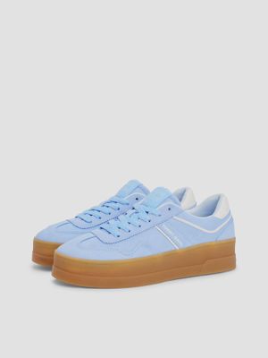 Zapatillas The Greenwich De Ante Celeste Tommy Jeans