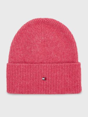 Beanie Essential C Logo Rosado Tommy Hilfiger