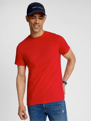 Imagen 1 del producto Polera Esencial Cotton C_Neck Slim Rojo Tommy Hilfiger